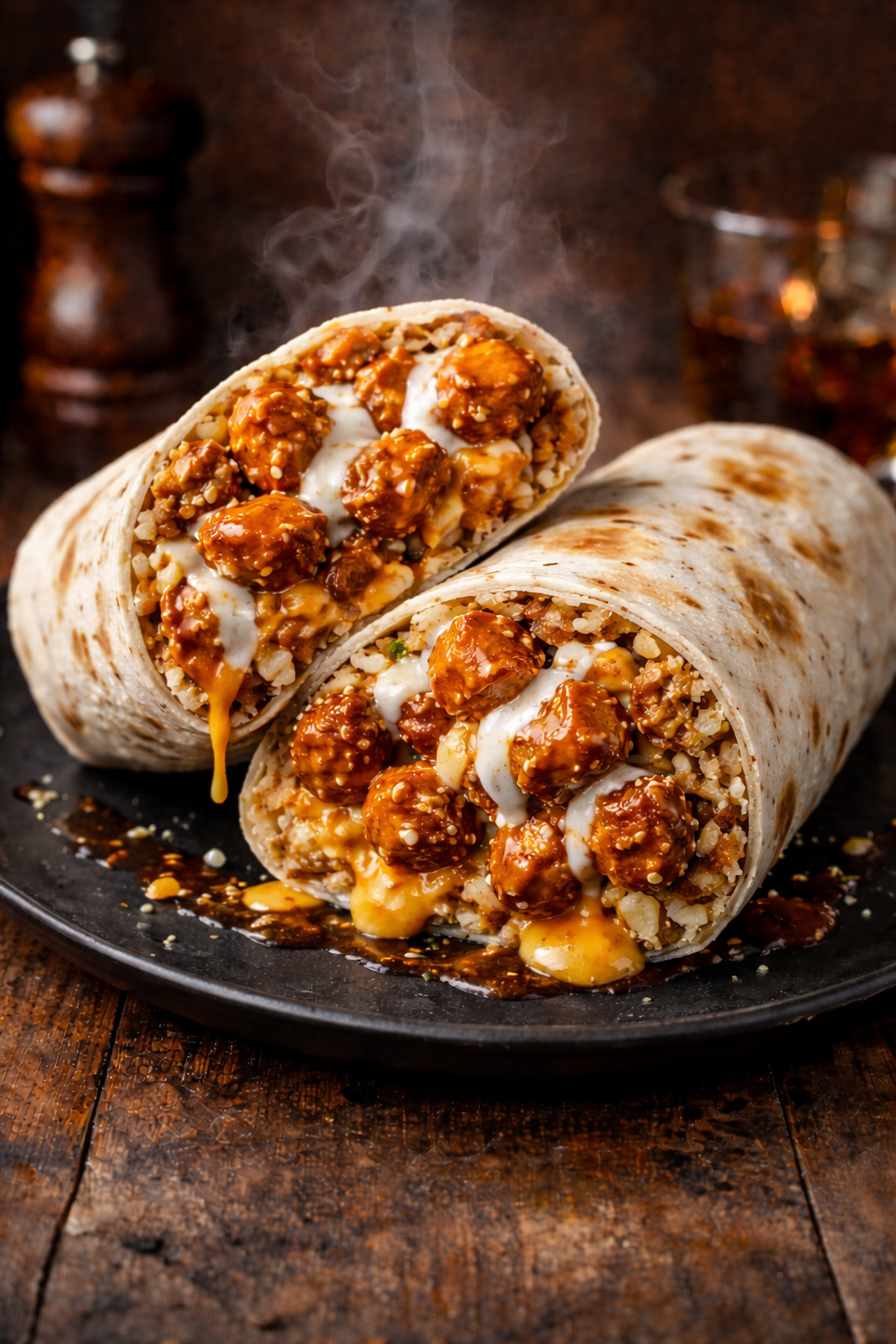 Buffalo Ranch Chicken Burrito